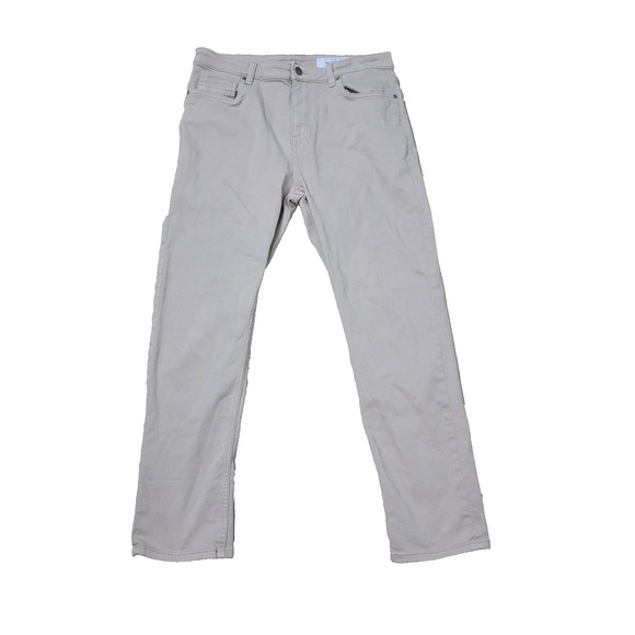 The Perfect Jean NYC Denkhaki Slim Thick Mens 34x30 Beige Stretch Pants - Picture 1 of 7